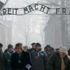 Besucher in Auschwitz. Foto: Leszek Szymanski / Archiv dpa