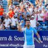 Der Serbe Novak Djokovic freut sich, wieder bei den US Open dabei zu sein.