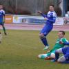 Das wichtige 2:1-Anschlusstor vor der Pause erzielt hier Alexander Schröter (in Grün). Philipp Buser hatte geflankt. 	