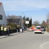 Polizeieinsatz am  Donnerstagnachmittag in der Krumbacher Robert-Steiger-Straße.