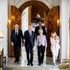 Mark Rutte (l) besucht zusammen mit Ursula von der Leyen (2.v.r) und Giorgia Meloni (r) Tunesiens Präsidenten Kais Saied.