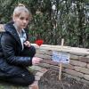 Lea Zerle hat mit ihrem Vater ein Kreuz für die drei gestorbenen Hasen gebaut. Mit einem neuen Haustier will die 14-Jährige sie nicht ersetzen.