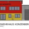 Das neue, eine Million Euro teure Feuerwehrhaus in Konzenberg soll auf der Ost- und Westseite hohe Fenster bekommen. 	