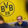 BVB-Trainer Thomas Tuchel bei seiner Vorstellung in Dortmund.