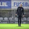 Absolvierte sein erstes Training mit Hertha BSC im Regen: Jürgen Klinsmann.
