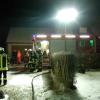 Feuerwehr löschte Garagenbrand