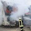 Zu einem Brand in Jettingen musste die Feuerwehr ausrücken. Bild: Mayr
