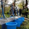 Katastrophenschutzübung bei der Freiwilligen Feuerwehr Pfersee.