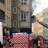 Gebrannt hatte es am Samstag in einem Wohn- und Geschäftshaus am Leonhardsberg.