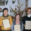 Ehrungen gab es beim Männergesangverein Frohsinn. Im Bild (von links) Erich Kurz, Inge Birle, Albertine Lutz, Simone Horsch und Dr. Wolfram Sauter. 	