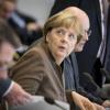 Bundeskanzlerin Angela Merkel am Dienstag bei einer CDU/CSU-Fraktionssitzung in Berlin.