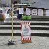 Hauptplatz Marienbrunnen: Demo Impfgegner, „Journalismus und die freie Impfentscheidung“
