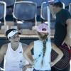 Tatjana Maria ist mit ihren zwei Töchtern (im Bild die achtjährige Charlotte) und Gatte Charles Édouard Maria, der gleichzeitig auch ihr Trainer ist, auf der Tennis-Tour unterwegs.