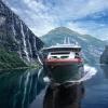 Die „Roald Amundsen“ von Hurtigruten. Sie ist weltweit das erste Schiff mit moderner Hybrid-Technologie. 