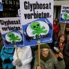 Protest gegen den Einsatz des Pflanzenschutzmittels Glyphosat.