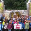 Der Kreisjugendring hat mit Kindern eine eigene Stadt auf dem Zeltplatz Rücklenmühle gebaut. 	