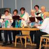 Der Frauenbundchor gestaltete die Feier zum 70-jährigen Bestehen mit. 	 	