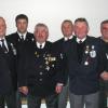 Ehrung der Rieder Veteranen (von links): Richard Tuffentsammer, Stefan Keller, Vorsitzender Josef Oswald, Anton Walkmann, Josef Erhard, Hans Vötter.