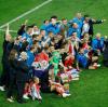 Zusammengerückt: Kroatiens Team nach dem Finaleinzug.