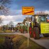Bauernprotest in Alerheim: Mehr als 100 Landwirtinnen und Landwirte beteiligten sich.