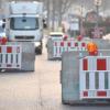 Betonblockaden auf einer Zufahrtsstraße zum Schlossplatz in Stuttgart. Doch mobilen Sperren können Lastwagen nicht aufhalten.
