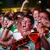 Fans beim WM-Finale 2014 auf dem Münsterplatz.