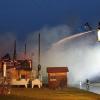 Einen Großbrand hatten die Feuerwehren am Donnerstag nahe Osterberg zu löschen.