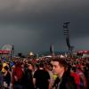 Ein heranziehendes Gewitter führte beim Festival «Rock am Ring» zur Unterbrechung des Musikprogramms.