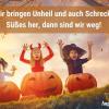 Halloween-Sprüche für die Haustür.