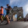 Die European Championships 2022 finden mitten in München statt. Infos zur Übertragung im Free-TV und Live-Stream finden Sie im Artikel. Im Bild: Marathonstrecke am Siegestor.