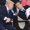 Emmanuel Macron (rechts) und US-Präsident Donald Trump (links) während der Feierlichkeiten zum französischen Nationalfeiertag 2017.