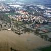 So sah das Hochwasser der Mindel in Burgau 1994 aus. 
