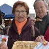 Foto zeigt die DGB-Vertreter (von links) Brigitte Ebert, Hildegard Rechthaler, Wolfgang Peitzsch und Antonie Schiefnetter. Unterwegs war auch Rudi Wörner.