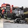 Sieben Verletzten auf der Autobahn: Der erste Unfall ereignete sich Mittwochabend auf der A9 bei Stammham. Am Donnerstagmorgen (siehe Bild) krachte es dann einen Kilometer später erneut. 