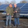 Sie haben den Solarpark initiiert, koordiniert und vorangetrieben: Bruce Dünker (links) von Greenvest Solar und Johannes Strasser von Energy Forever.