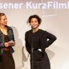 Christine Reichert, Ulrike Kreutzer und Nina Munker (von links) am Dienstagabend bei der Eröffnung des Dießener Kurzfilmfestivals. 