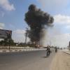 Israelischer Luftangriff auf ein Ziel der Hamas in Gaza als Reaktion auf Beschuss aus dem Küstengebiet.