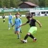 Der 41-jährige Ex-Torjäger Dardan Jasiqi legt sich hier den Ball zum Anschlusstreffer 3:2 zurecht.