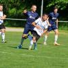 Spielertrainer Daniel Reiser (vorne) ist in seiner dritten Saison für den VfL Zusamaltheim am Ball. Er hofft, dass keine Verletzungen seinen kleiner gewordenen Kader weiter dezimieren. Foto: Karl Aumiller