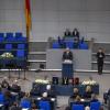 Friedrich Merz (CDU) beim Trauerstaatsakt für den gestorbenen früheren Bundestagspräsidenten Wolfgang Schäuble.