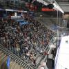 Testlauf auf der Osttribüne des Curt-Frenzel-Stadions: 546 Besucher sahen das erste Eistraining der Panther. Noch ist völlig offen, wie viele Besucher zum Heimspielauftakt am 17. September in die Halle kommen dürfen. 	