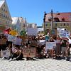 Rund 80 Schüler haben am Freitag im Rahmen von Fridays for Future in Mindelheim demonstriert.