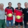 Erleichterung herrschte beim TSV über die Verpflichtung des neuen Trainers (von links): Sportlicher Leiter Tobias Munz, 2. Abteilungsleiter Michael Garmaier, Trainer Lubos Urban, Abteilungsleiter Ralph Reinecke. Foto: tsvw