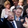 Martin Schulz im Willy-Brandt-Haus: Der designierte Parteichef und Kanzlerkandidat wird mit viel Beifall bedacht.