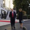 Abschiedsszene vor dem Weißen Haus, Präsident Trump und seine Frau Melania. Als als erster Präsident seit Andrew Johnson im Jahr 1869 blieb er der Amtseinführung seines Nachfolgers Biden vor dem Kapitol fern.