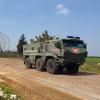 Auf diesem vom türkischen Verteidigungsministerium zur Verfügung gestellten Foto patrouillieren türkische und russische Truppen auf M4 Highway, der in Ost-West-Richtung durch die Provinz Idlib in Syrien verläuft.