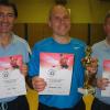Die drei Besten der Herren-A-Klasse: (von links) Dritter Karl Deeg, Titelgewinner Hermann Kees und Zweiter Rudolf Grund.