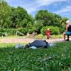 Gut besucht: Bei schönem Wetter zieht es viele Erholungssuchende in den Park der Sinne nach Königsbrunn.