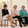 Drei mächtige Frauen Seit an Seit: (von links) Annegret Kramp-Karrenbauer, Ursula von der Leyen und Angela Merkel.