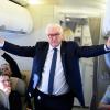 Bundespräsident Frank-Walter Steinmeier auf seiner Reise nach Finnland.  